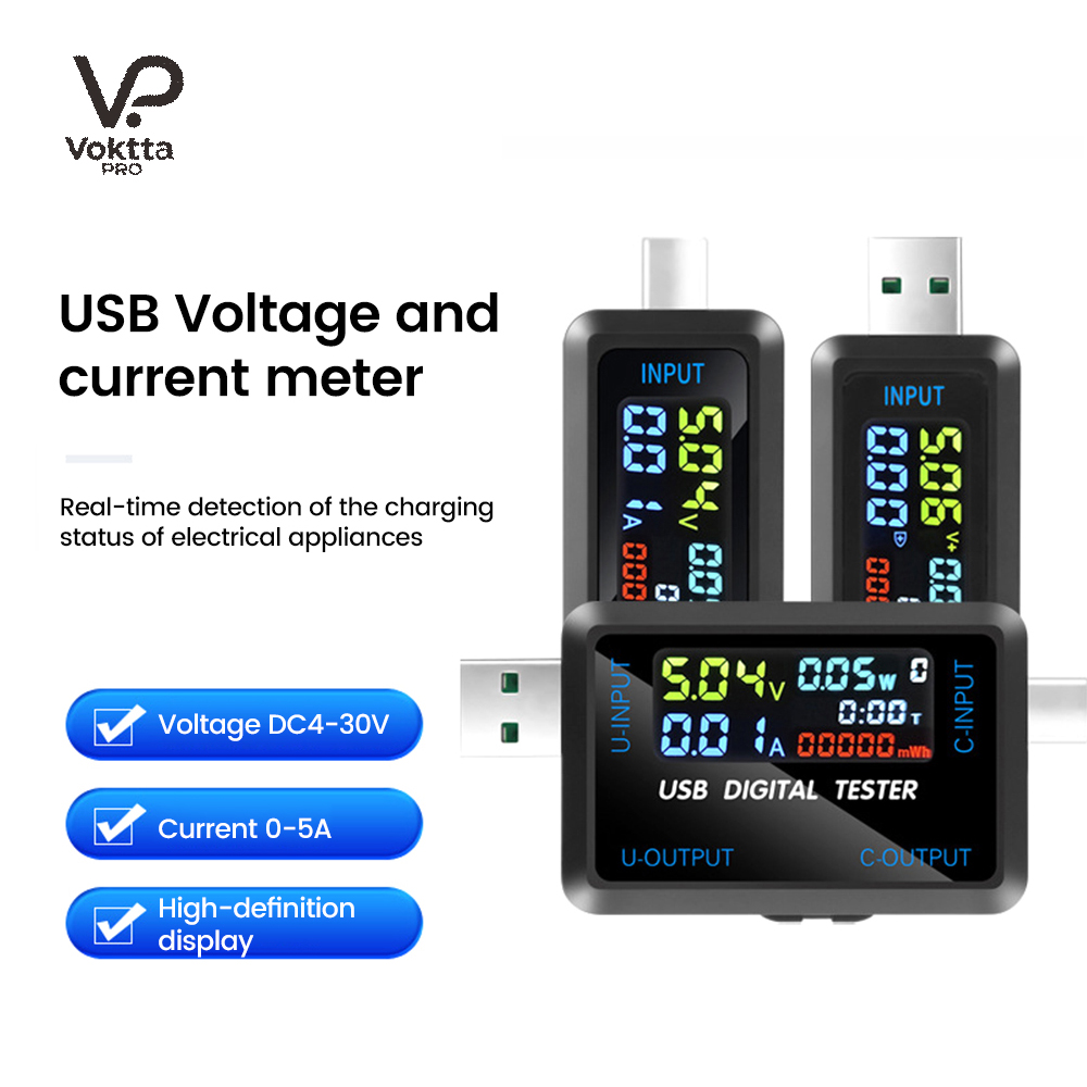 USB Tester 10 in 1 DC Digital - Co Detector Plug ulasan dan harga