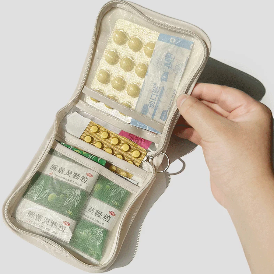 Zippered Pocket Medicine Bag O - Lockbox Key Secure ulasan dan harga