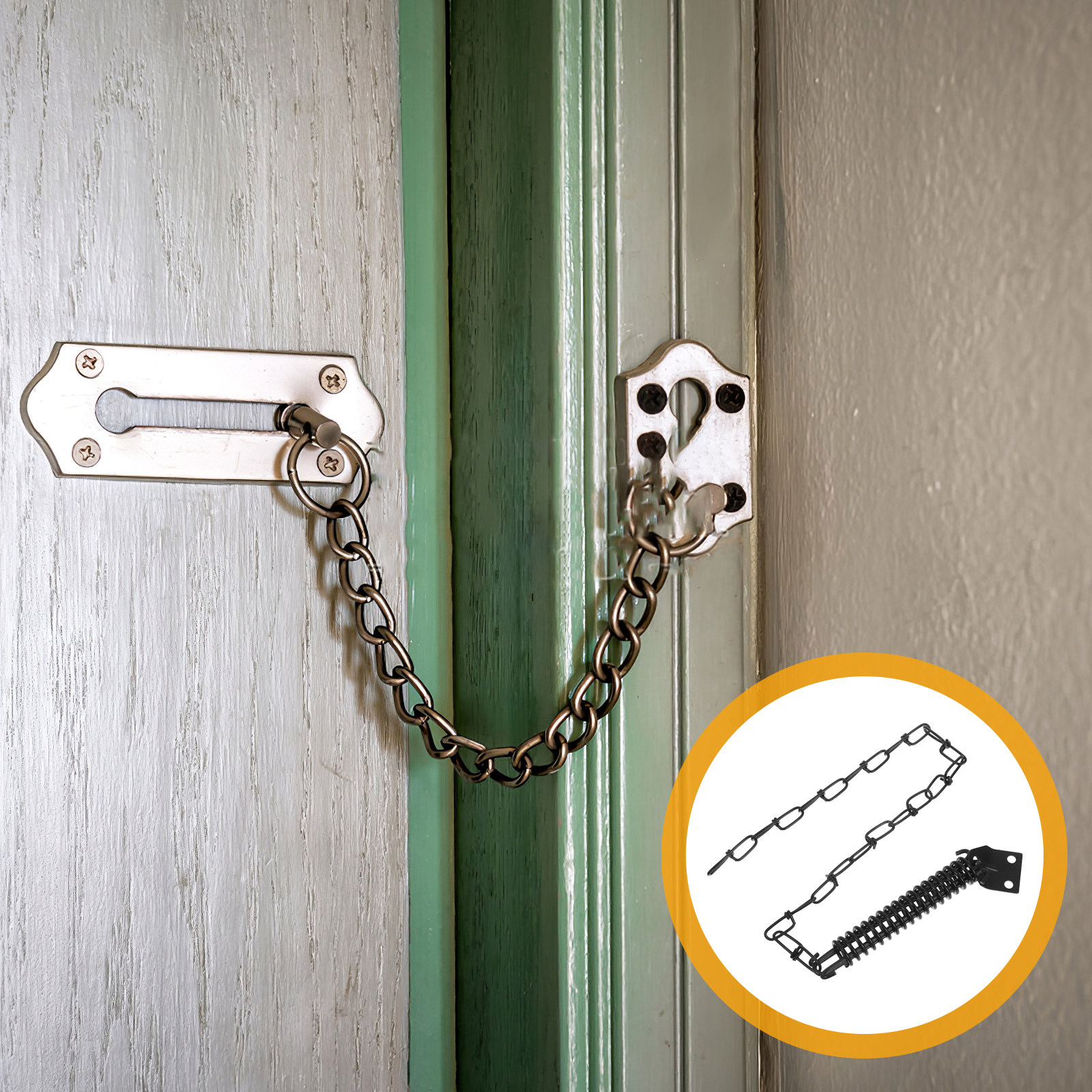 1Set Anti-Theft Door Chain Iro - Security Chain Door ulasan dan harga