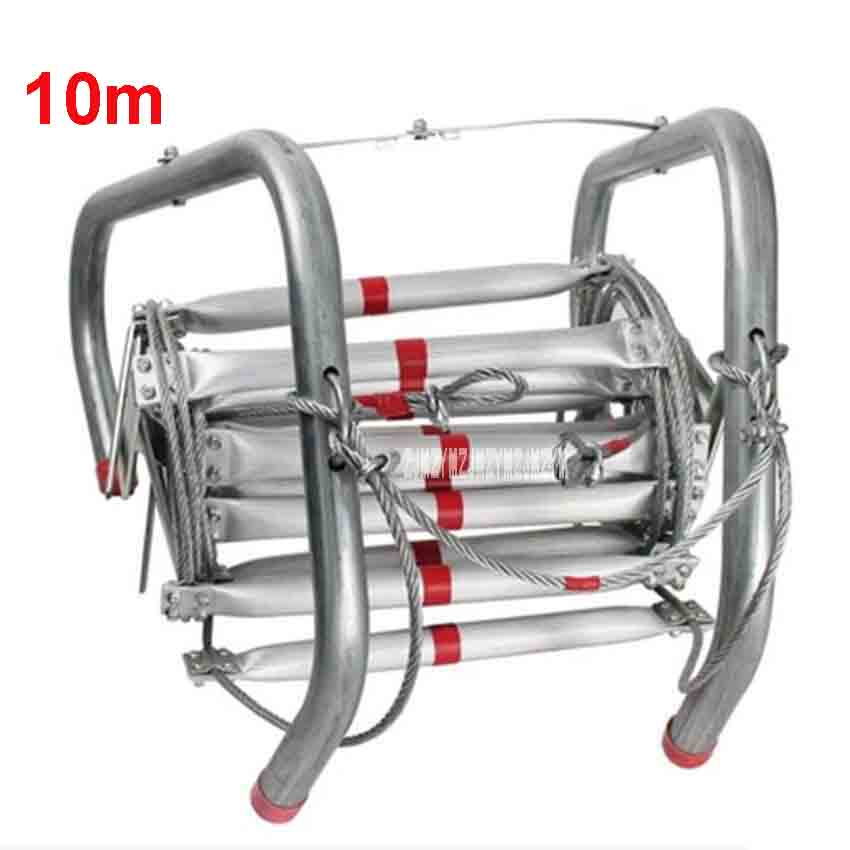 Fire Escape Ladder - New 10m Folding Soft Ladder Fire