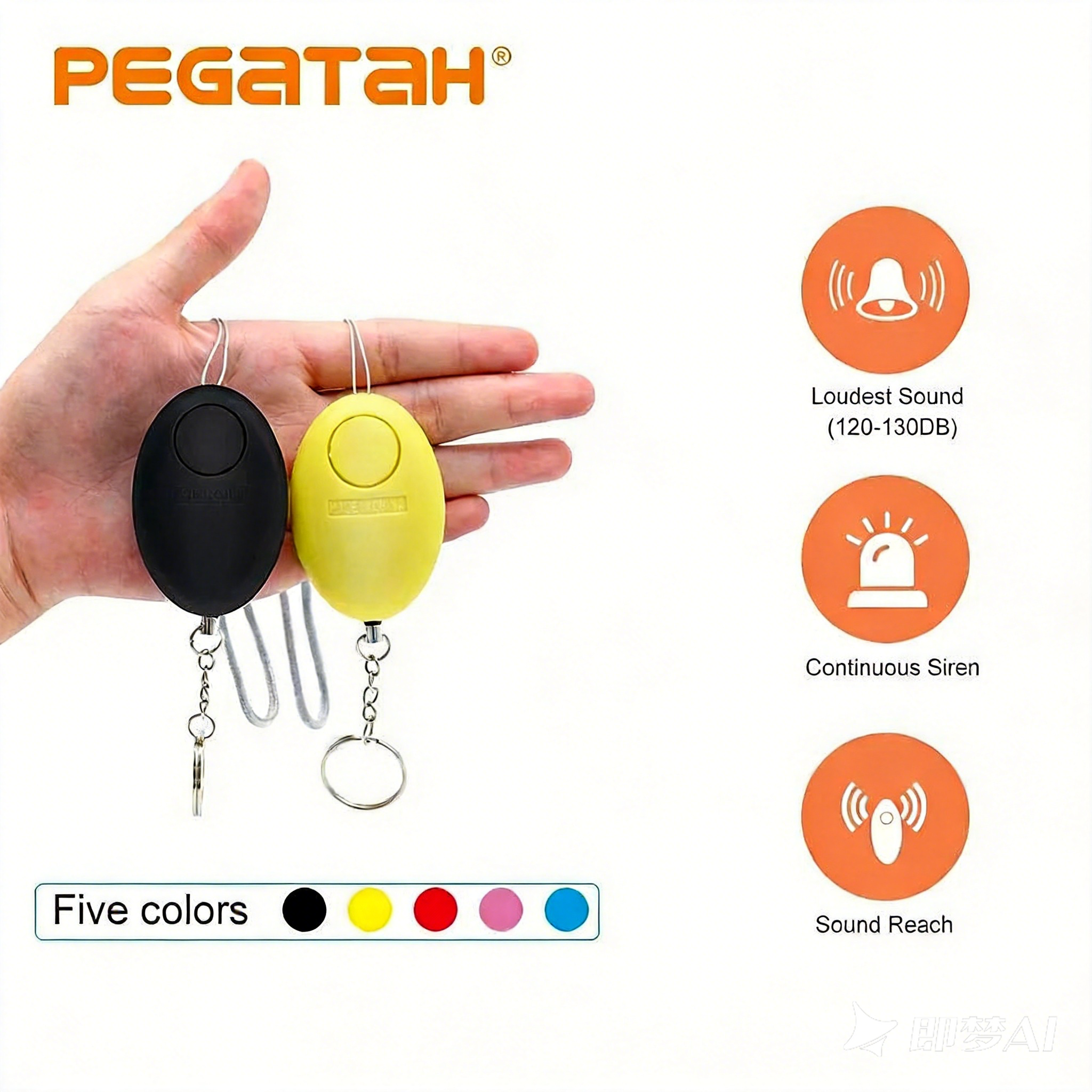 120dB Personal Safety Alarm Ke - Lockbox Key Secure ulasan dan harga