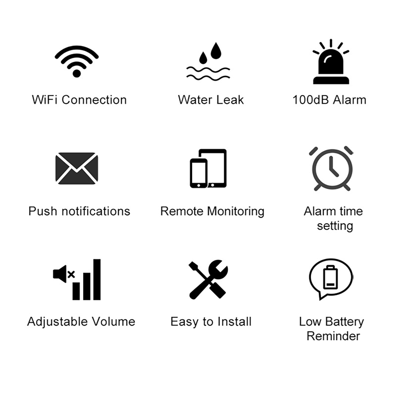 Tuya Smart WIFI Water Leak Sen - Water Alarm Sensor ulasan dan harga