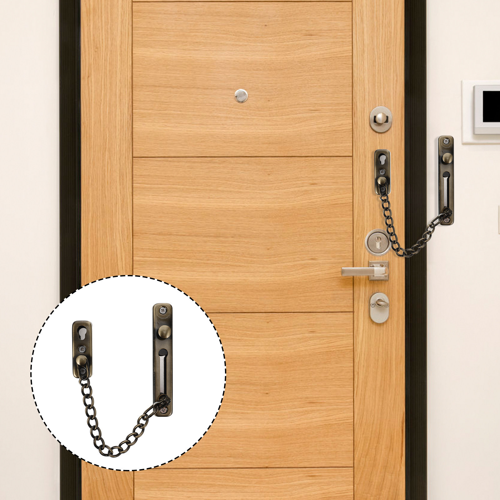 Punch-Free Childproof Door Cha - Security Chain Door ulasan dan harga