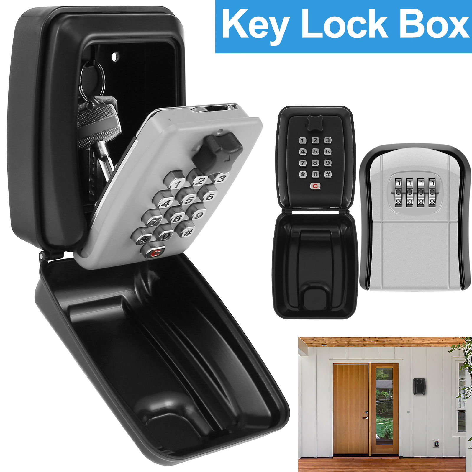 Key Lock Box Wall-Mount Secret - Lockbox Key Secure ulasan dan harga