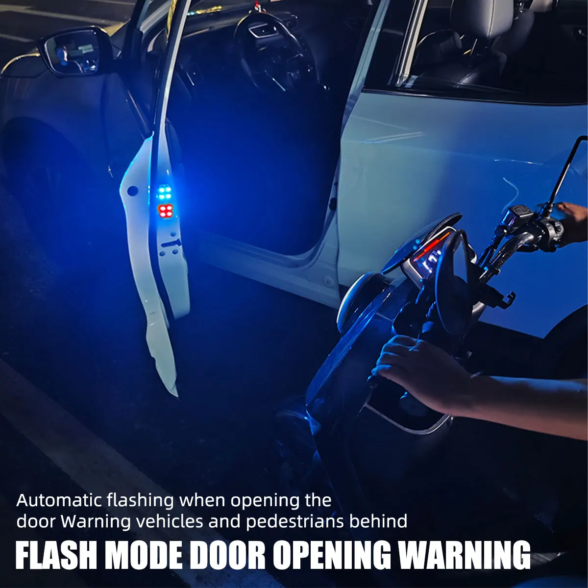 Car Door Lights LED Colorful F - Emergency Exit Sign ulasan dan harga