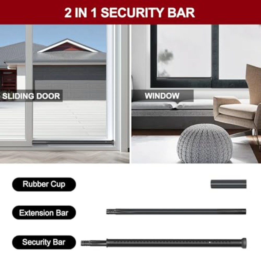 Sliding Door Security Bar, Hea - Window Lock Bar ulasan dan harga