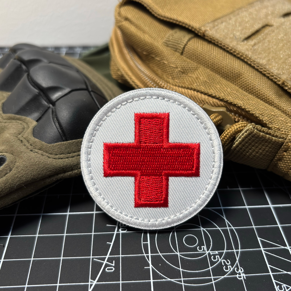 First Aid Red Cross Round Patc - First Aid Bag Kit ulasan dan harga