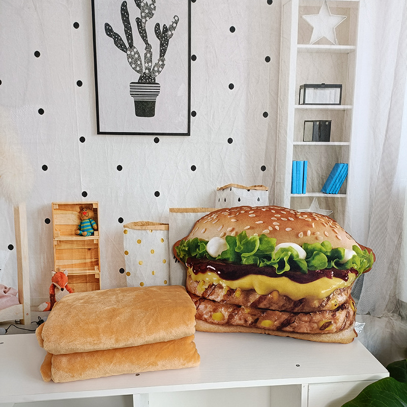 Lifelike Plush Hamburger Pillo - Fire Blanket Kitchen ulasan dan harga