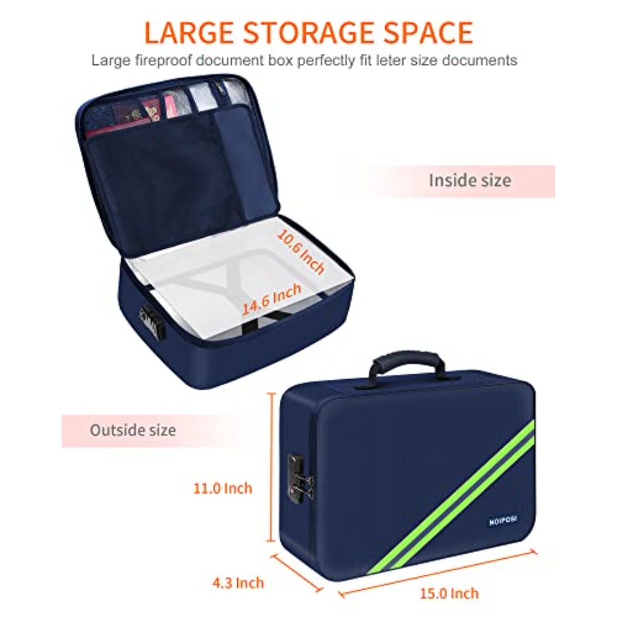 Important Document Organizer W - Fire Safe Document ulasan dan harga