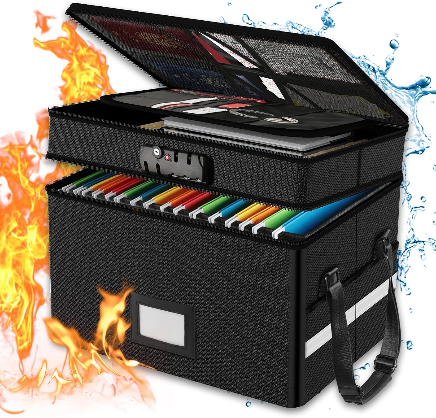 Fireproof Document Box with Lo - Fire Safe Document ulasan dan harga