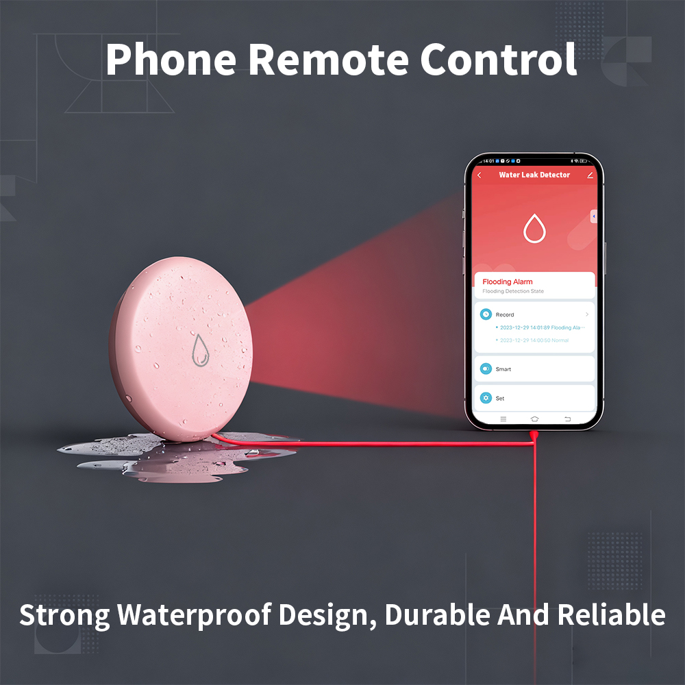 Tuya Zigbee Leakage Sensor LED - Water Alarm Sensor ulasan dan harga