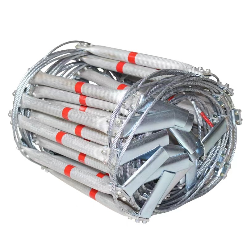 5M Soft Rope Ladder With Wire  - Fire Escape Ladder ulasan dan harga