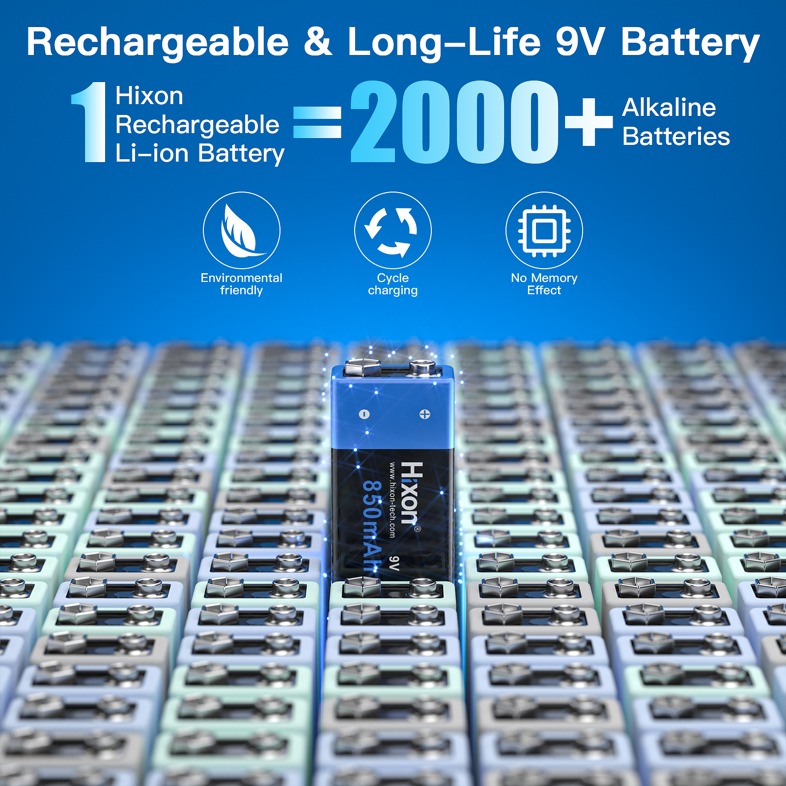 6f22 850mAh 9v Lithium Recharg - Smoke Detector Interconnected ulasan dan harga