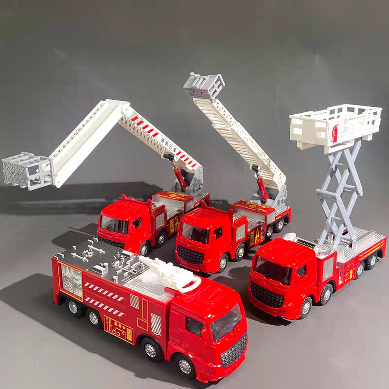 1:55 Diecast Fire Truck Model  - Fire Escape Ladder ulasan dan harga
