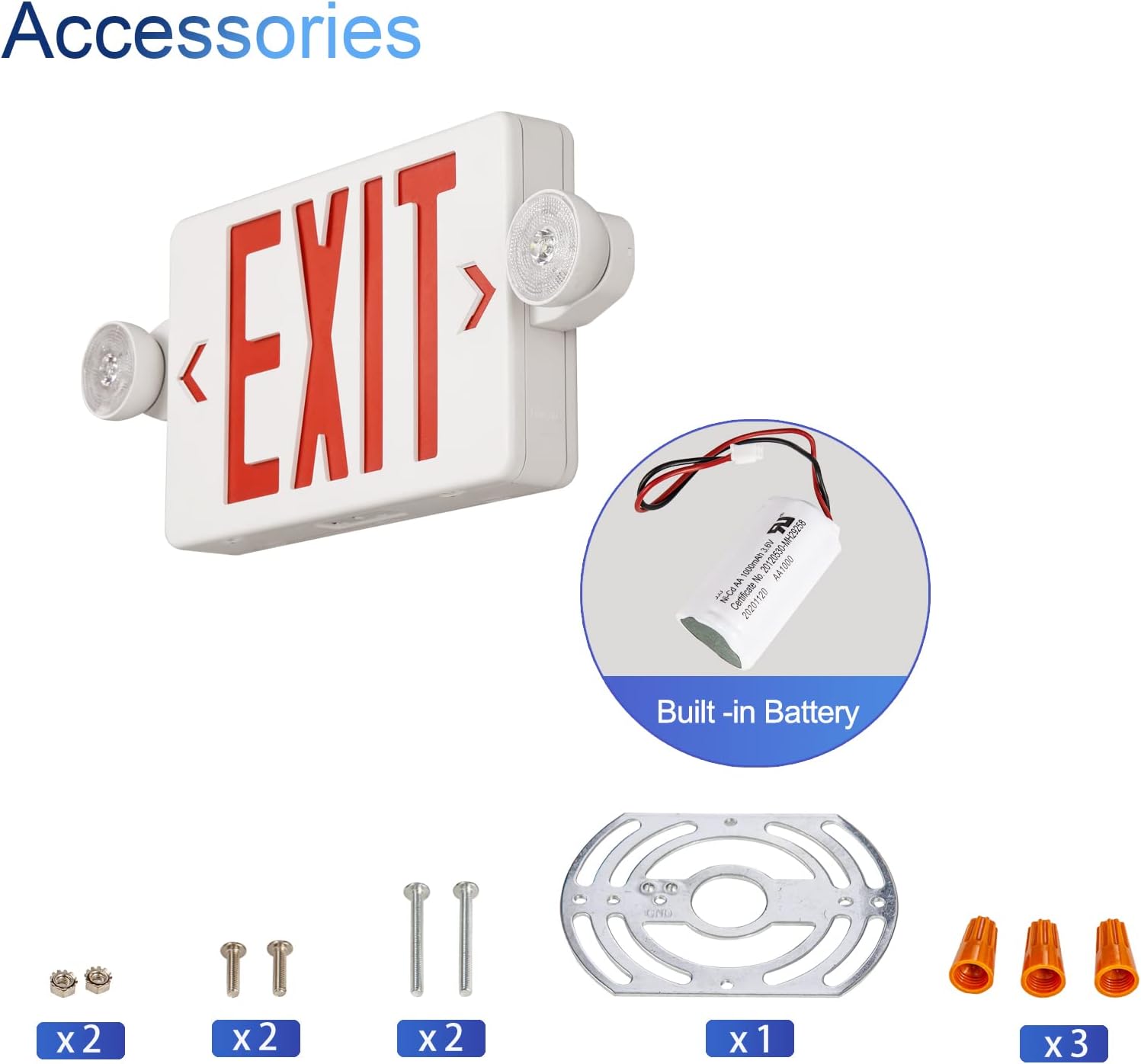 Red Exit Sign with Emergency L - Emergency Exit Sign ulasan dan harga