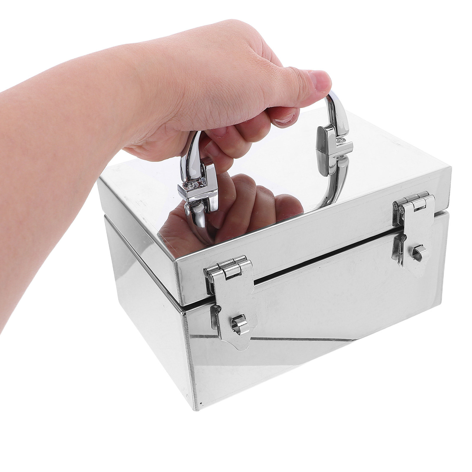 Portable Metal Cash Box Stainl - Lockbox Key Secure ulasan dan harga