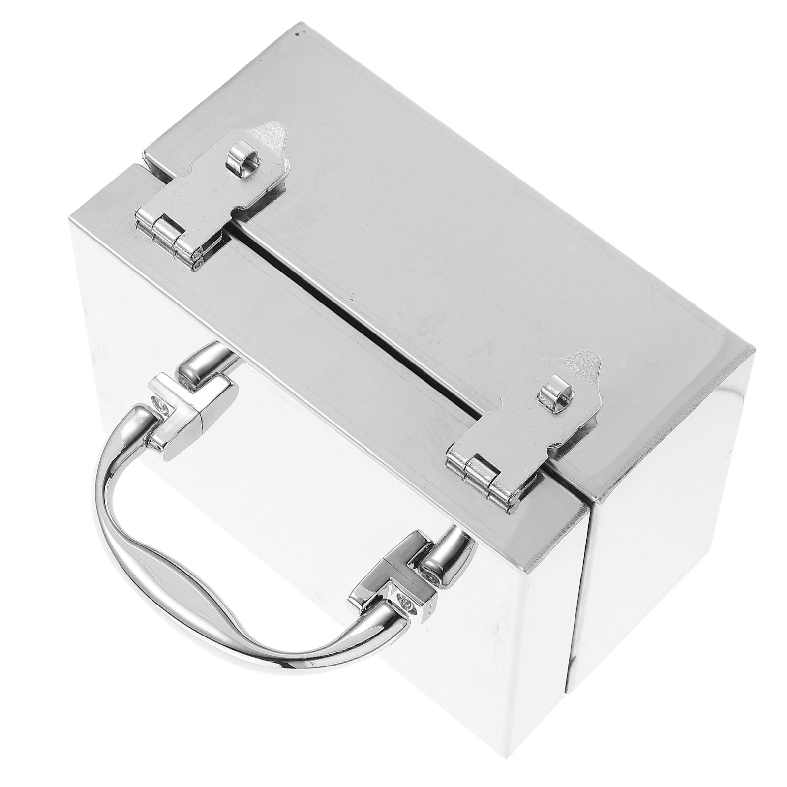 Portable Metal Cash Box Stainl - Lockbox Key Secure ulasan dan harga