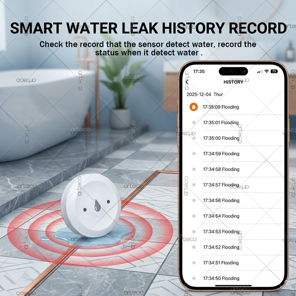 Zigbee Water Leak Sensor Smart - Water Alarm Sensor ulasan dan harga