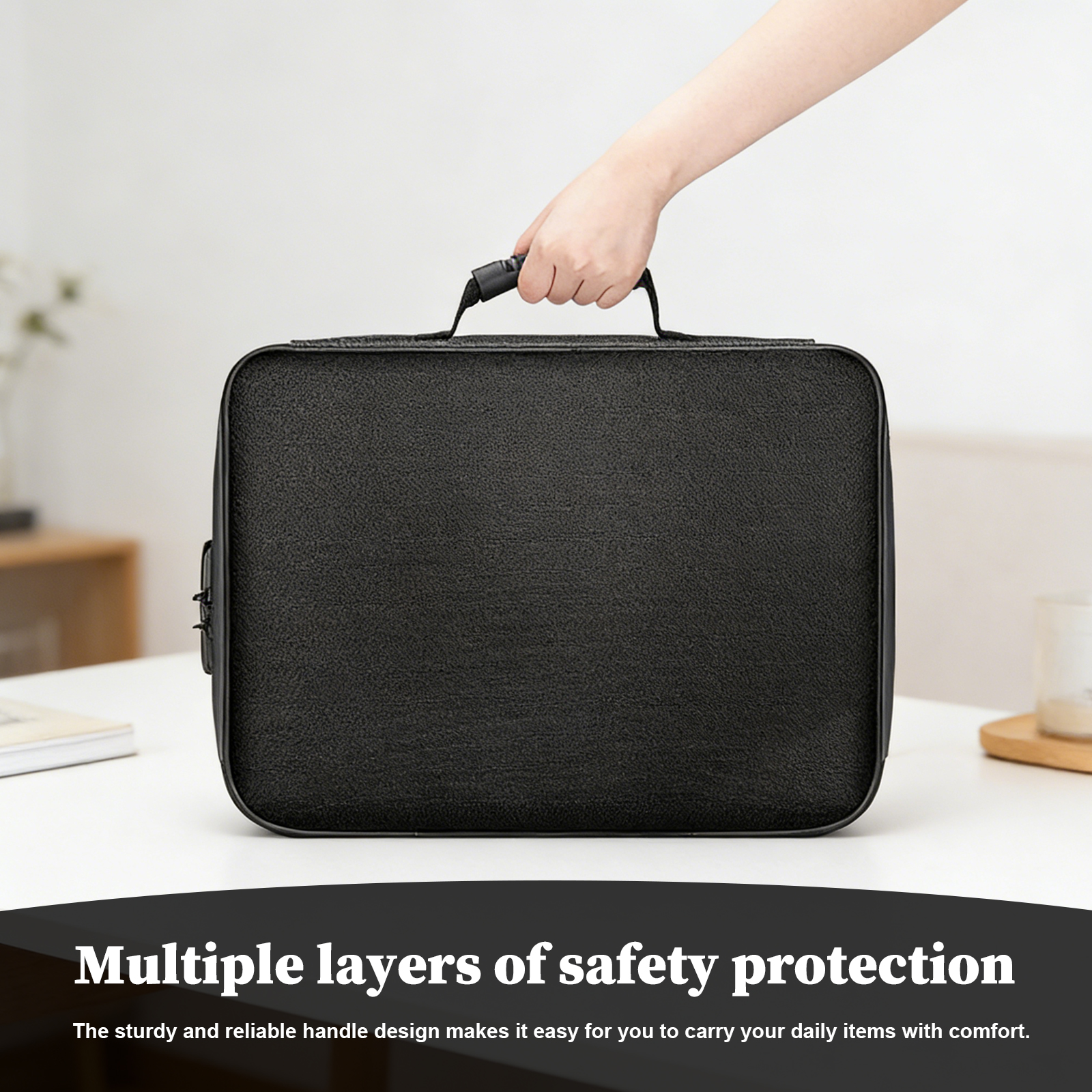 Fireproof Document Bag with Lo - Fire Safe Document ulasan dan harga