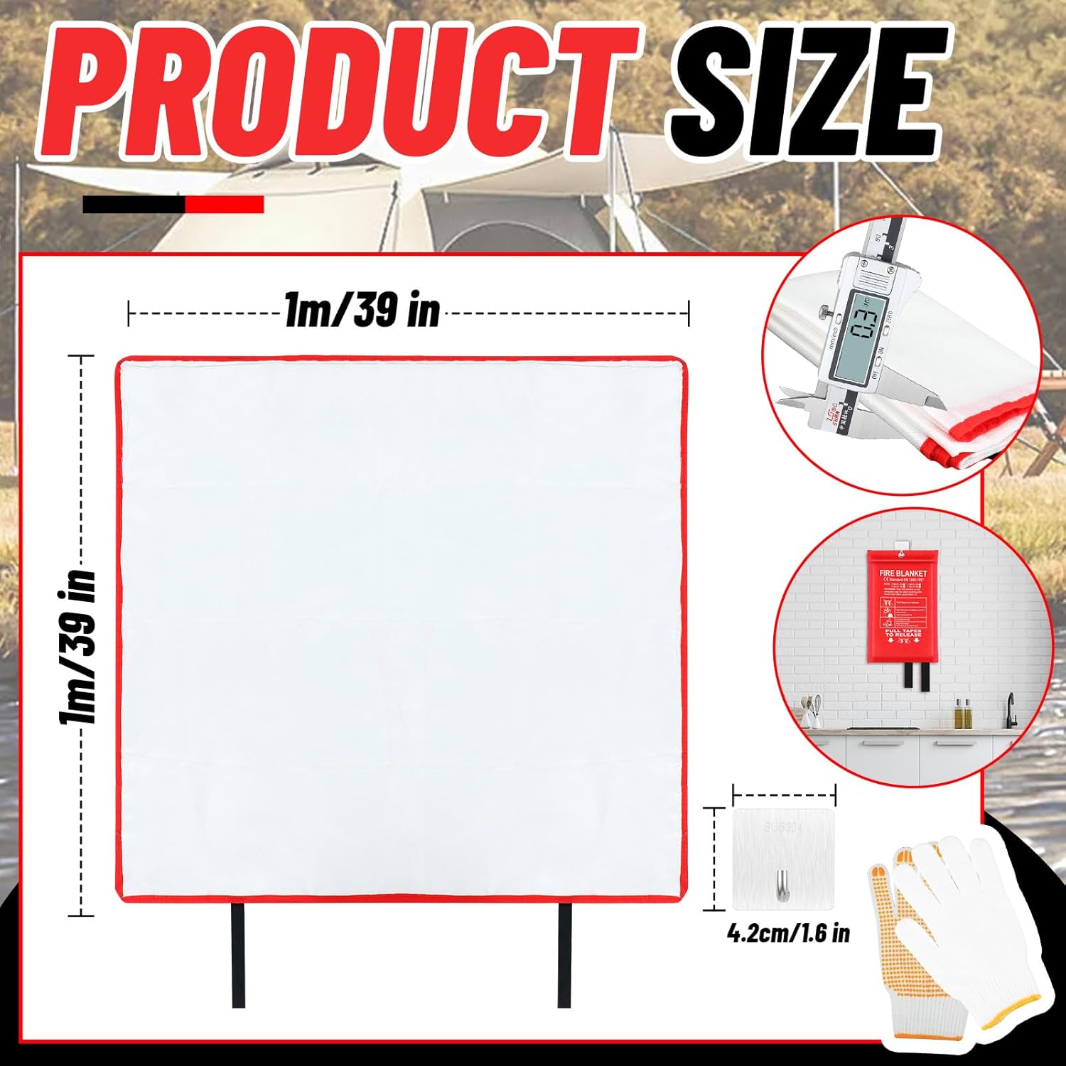 30 Pcs Fire Blankets 40x40 Inc - Fire Blanket Kitchen ulasan dan harga