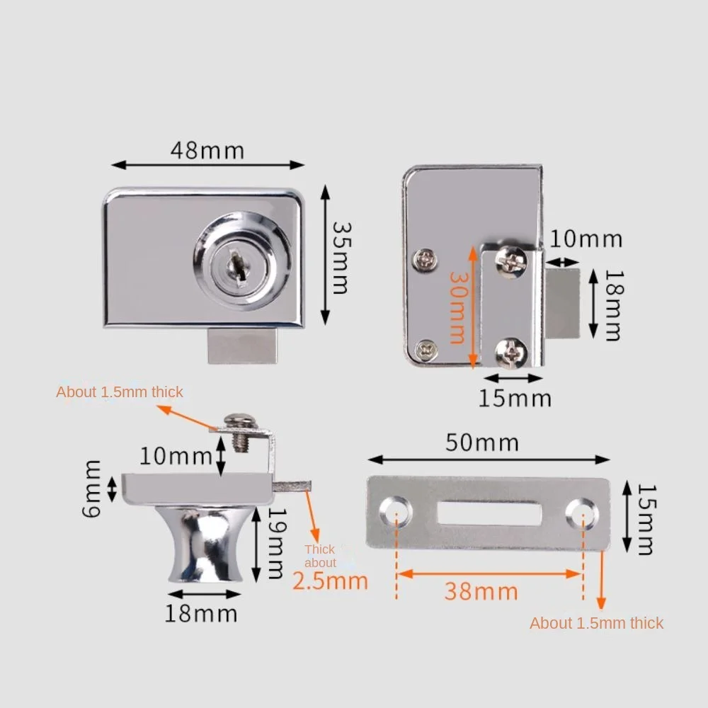 Metal Single Double Swinging G - Medicine Cabinet Lock ulasan dan harga
