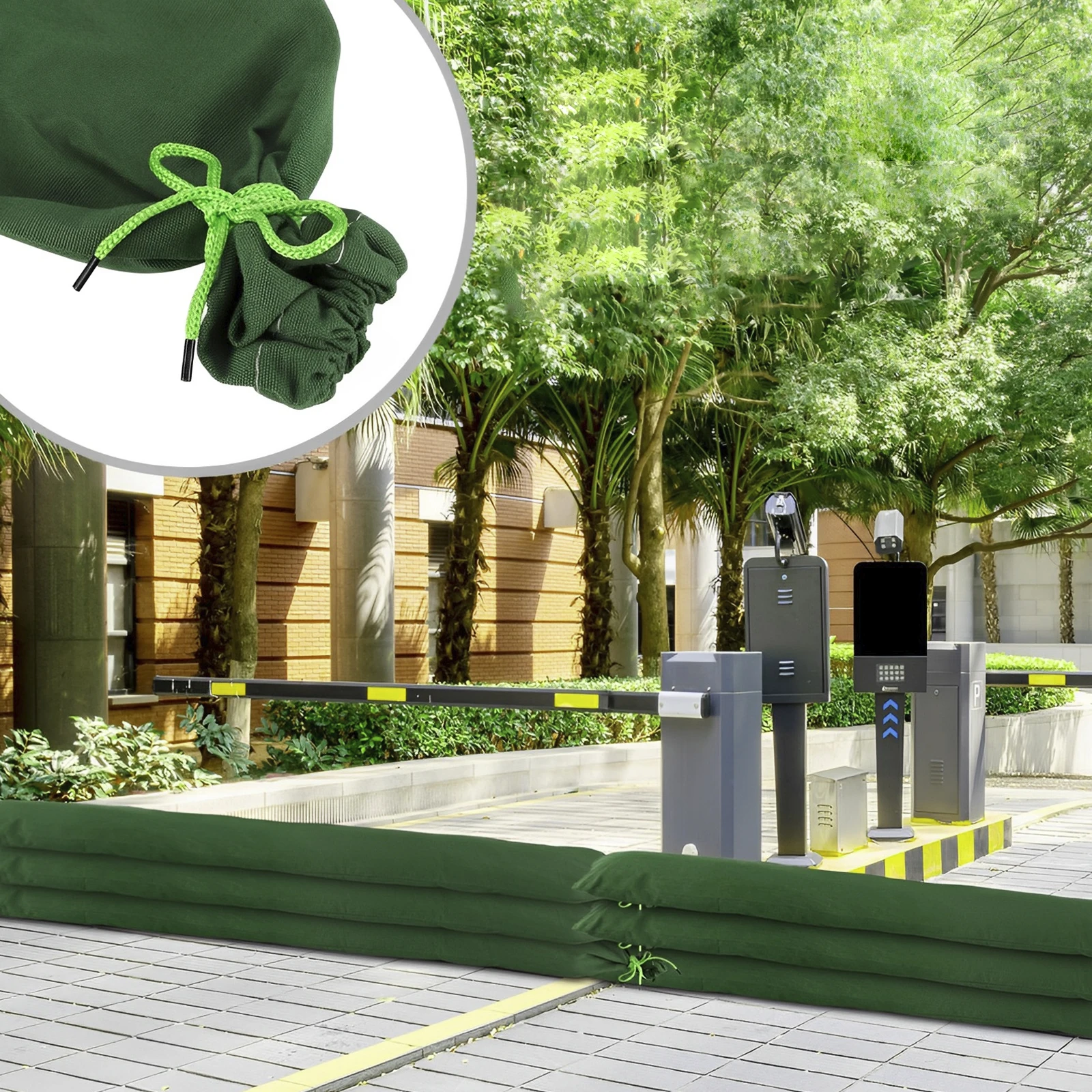4Pcs Reusable Long Canvas Sand - Flood Barrier Bag ulasan dan harga