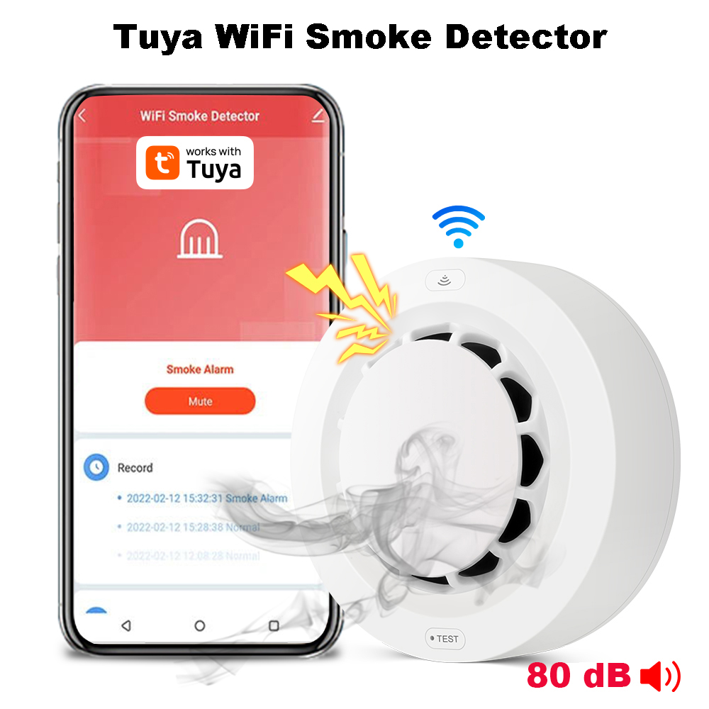 Tuya WiFi Smoke Alarm Fire Pro - Smoke Detector Interconnected ulasan dan harga