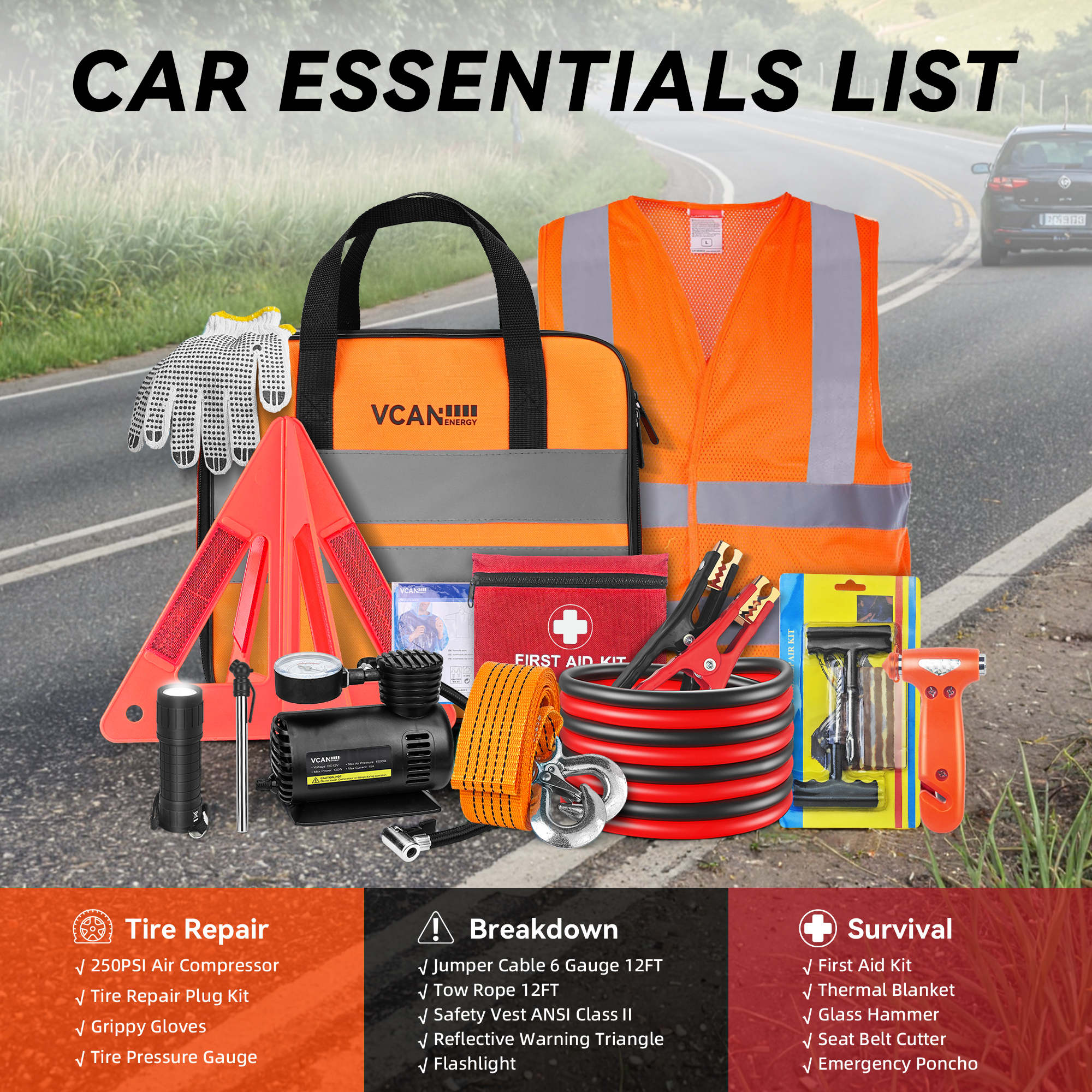 Emergency Safety Kit Bag with  - First Aid Bag Kit ulasan dan harga