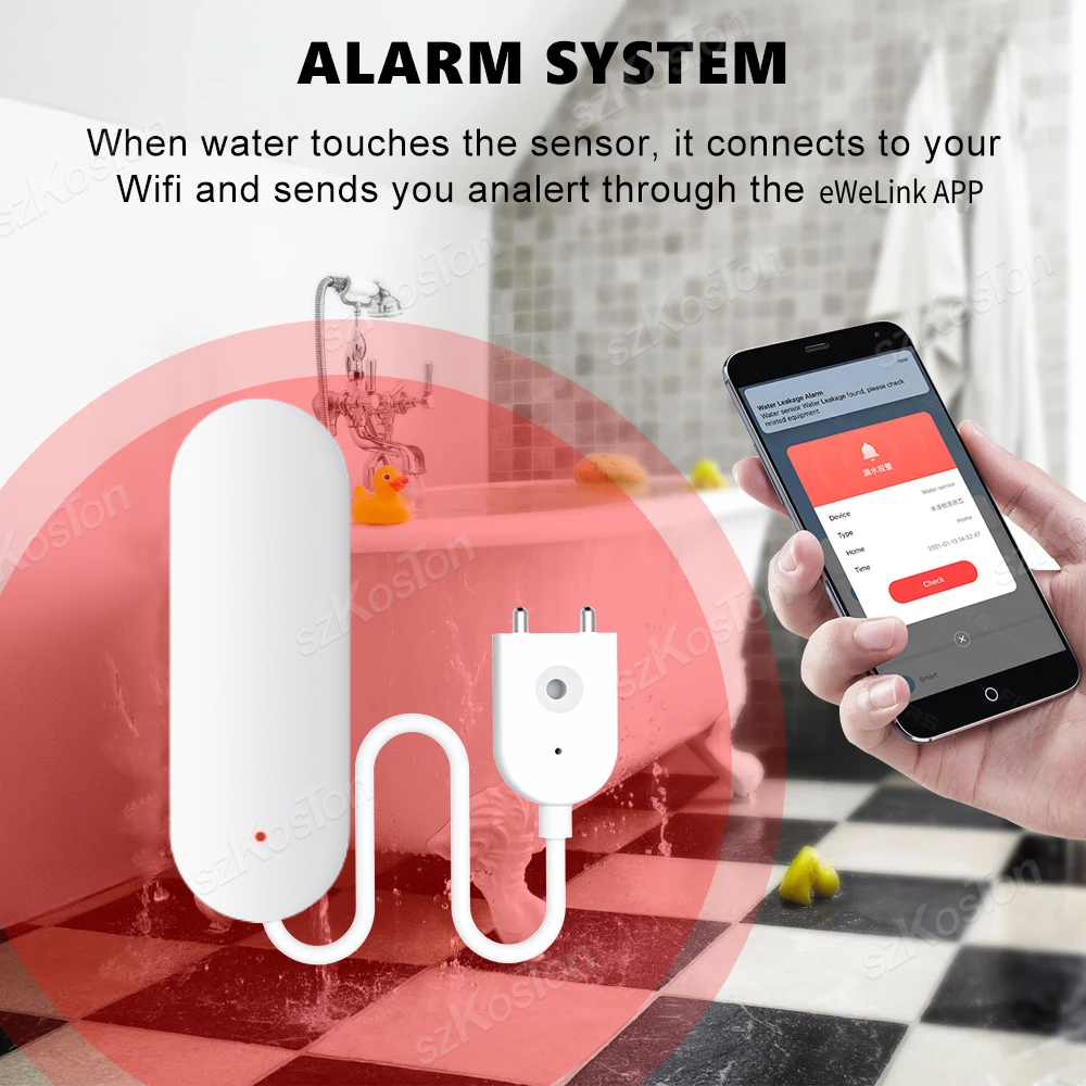 ZigBee 3.0 Water Leakage Senso - Water Alarm Sensor ulasan dan harga