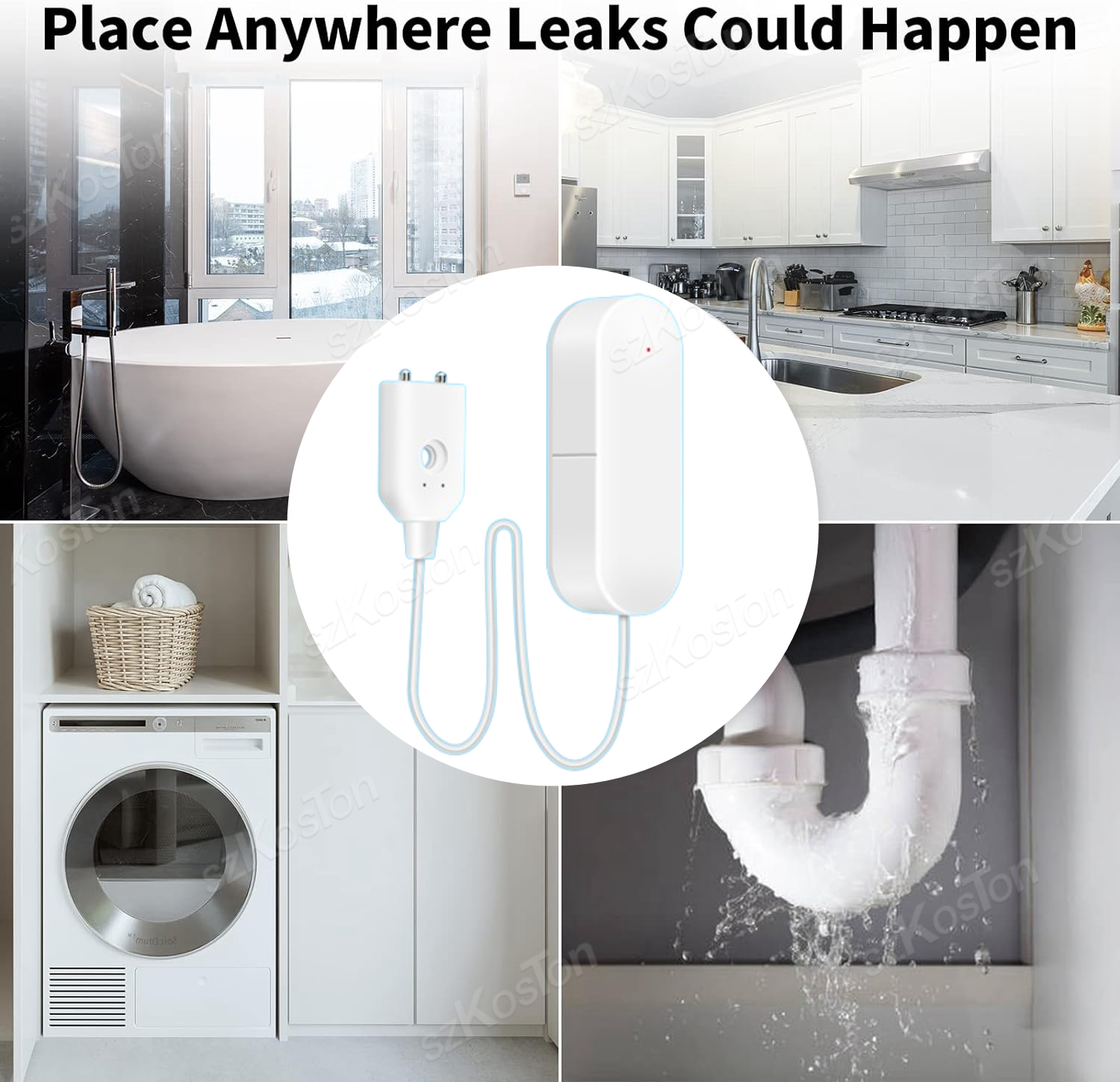 ZigBee 3.0 Water Leakage Senso - Water Alarm Sensor ulasan dan harga