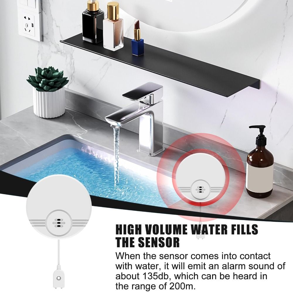 Dual Mode Sensor Water Leak Al - Water Alarm Sensor ulasan dan harga