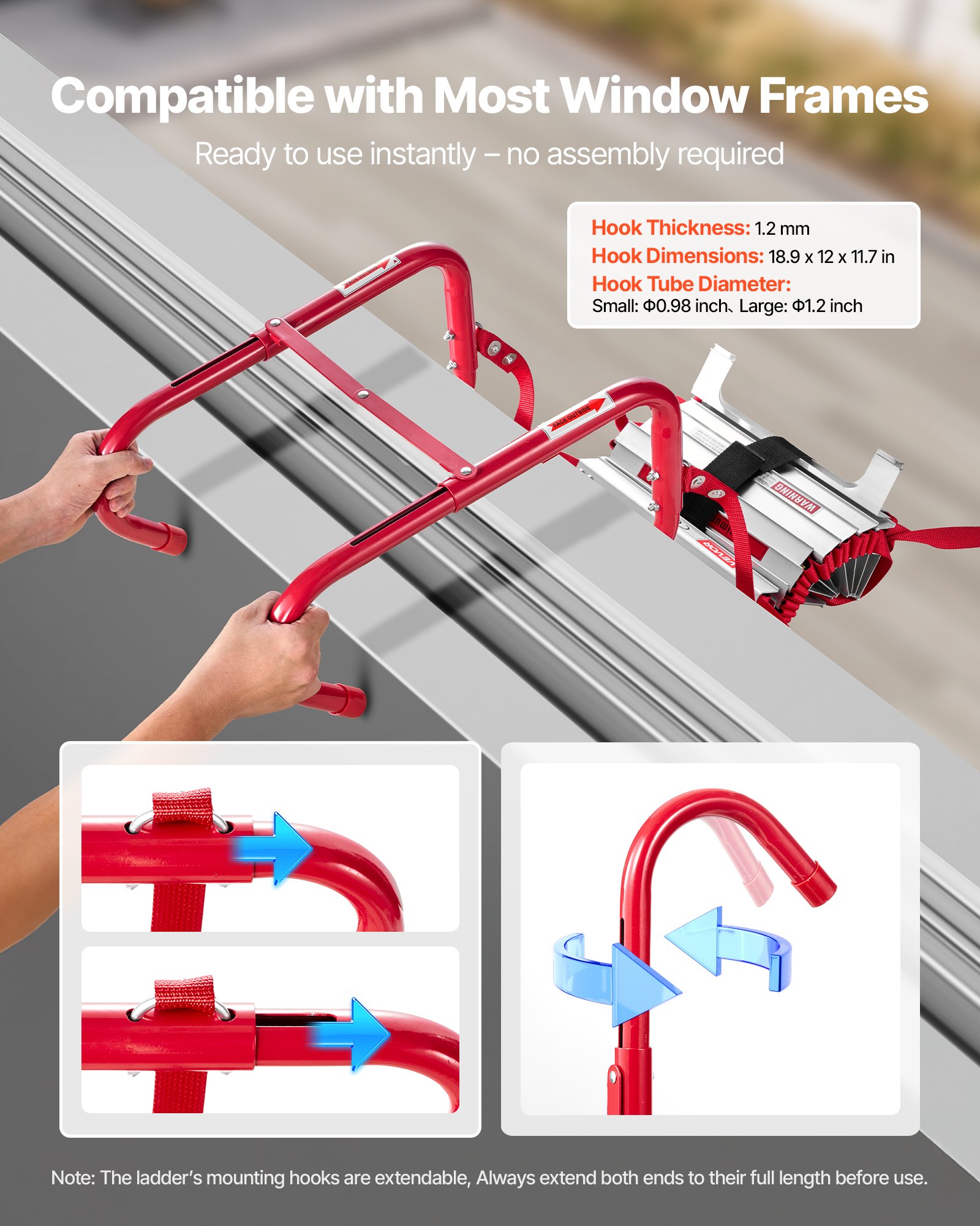 Fire Escape Ladder, 5-6 Story  - Fire Escape Ladder ulasan dan harga