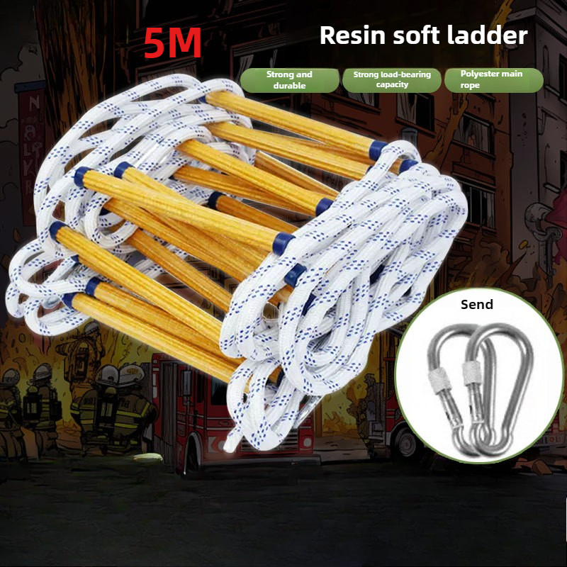 5M Resin Rope Ladder Aerial Wo - Fire Escape Ladder ulasan dan harga