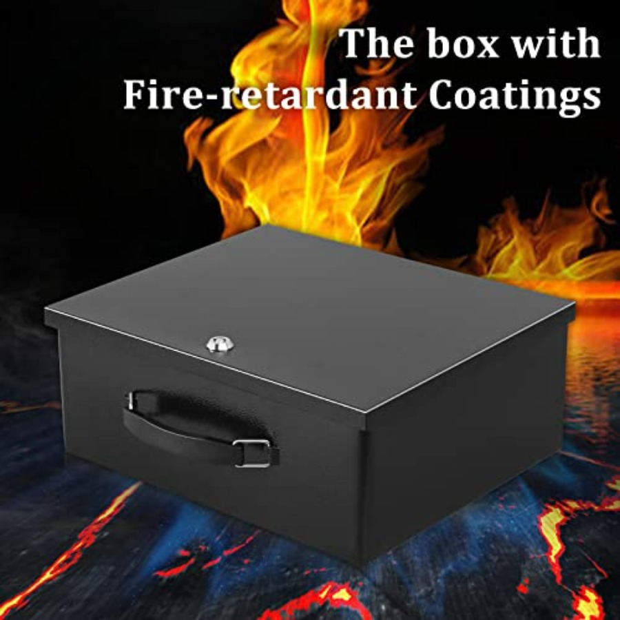 Portable Metal Safe Box with K - Fire Safe Document ulasan dan harga