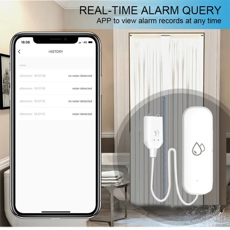 Smart Home Zigbee Water Leak D - Water Alarm Sensor ulasan dan harga