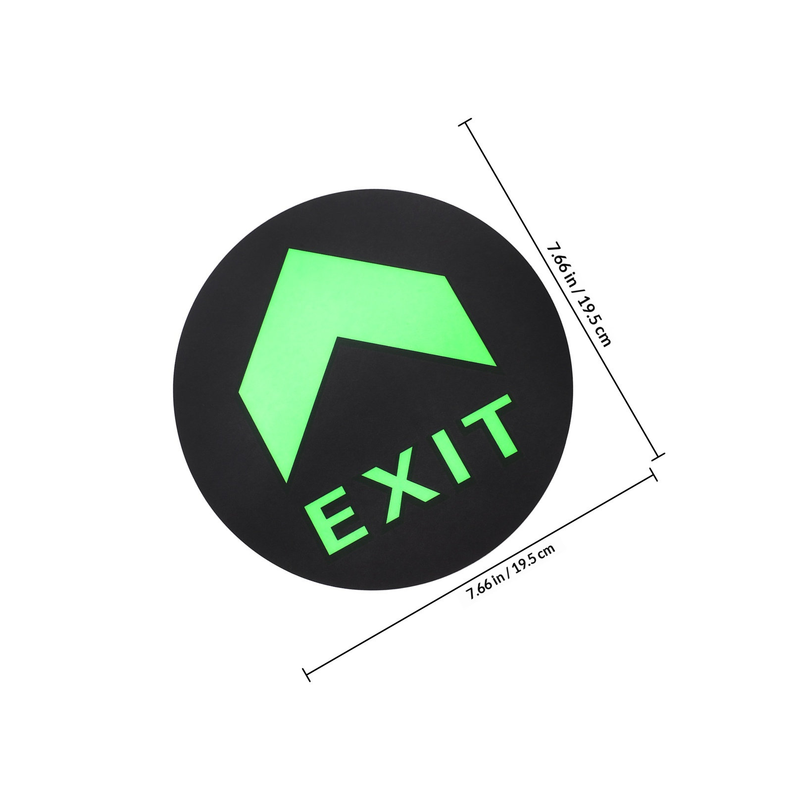 5Pcs Exit Sign Stickers Night  - Emergency Exit Sign ulasan dan harga