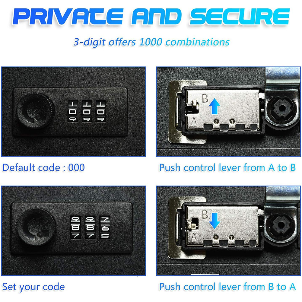 Professional 20 Key Hooks Comb - Lockbox Key Secure ulasan dan harga
