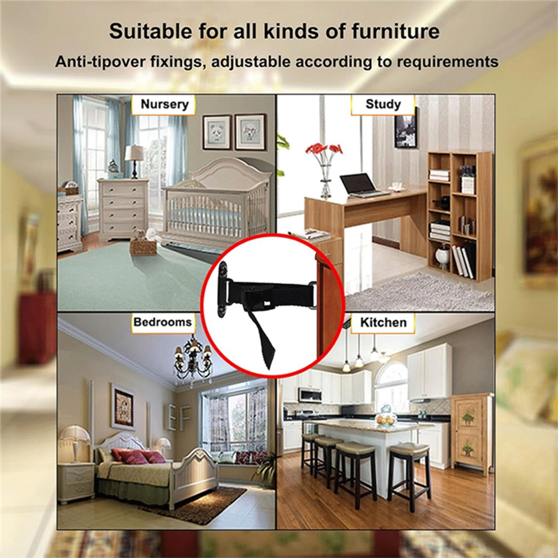 A93Z Furniture Anchors, Adjust - Earthquake Anchor Strap ulasan dan harga